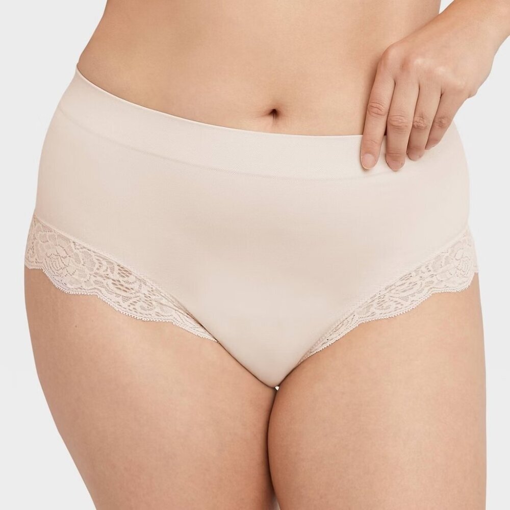 Maidenform‎ Self Expressions Womens Size XL Feel Good Fashion Briefs Lace 2670